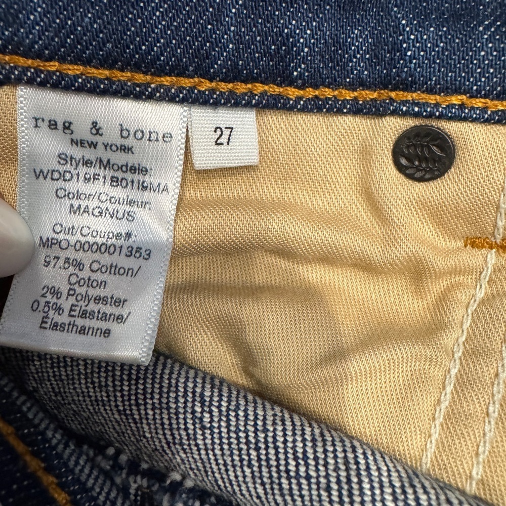 Rag & Bone Blue Denim Mini Skirt Sz 27 - Picture 4 of 5